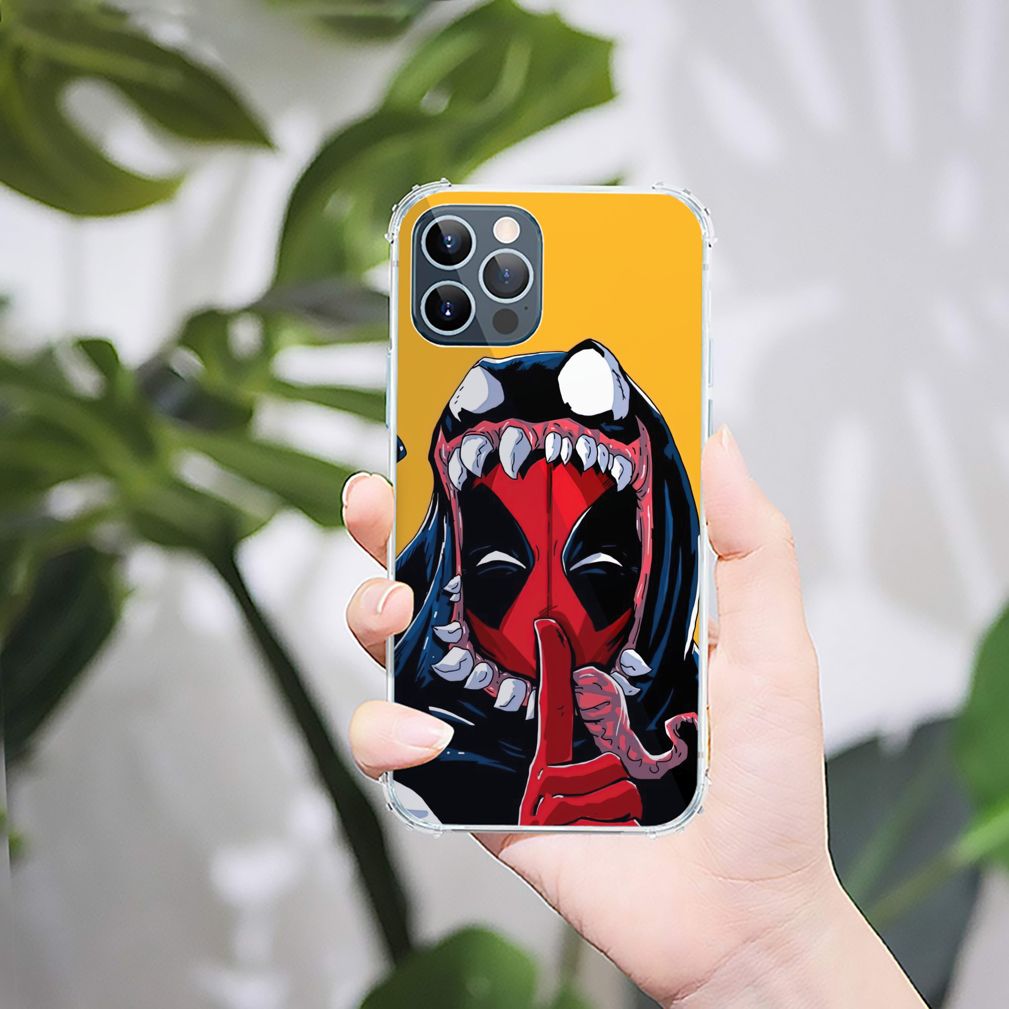 （画像用） Deadpool デッドプール 【iPhone 12シリーズ対応】透明スマホケース（クリアソフトケース）